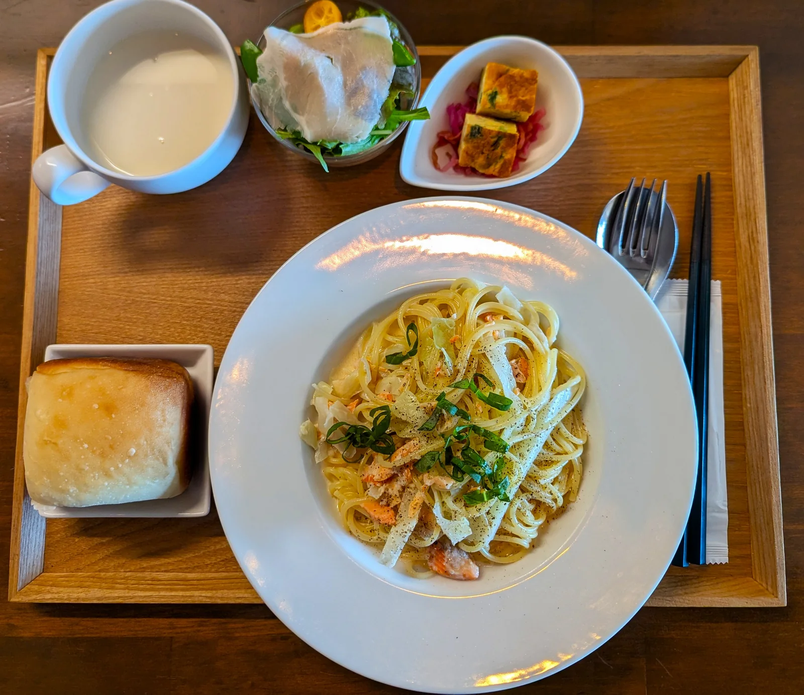 Sette mareのクリームソースパスタランチ