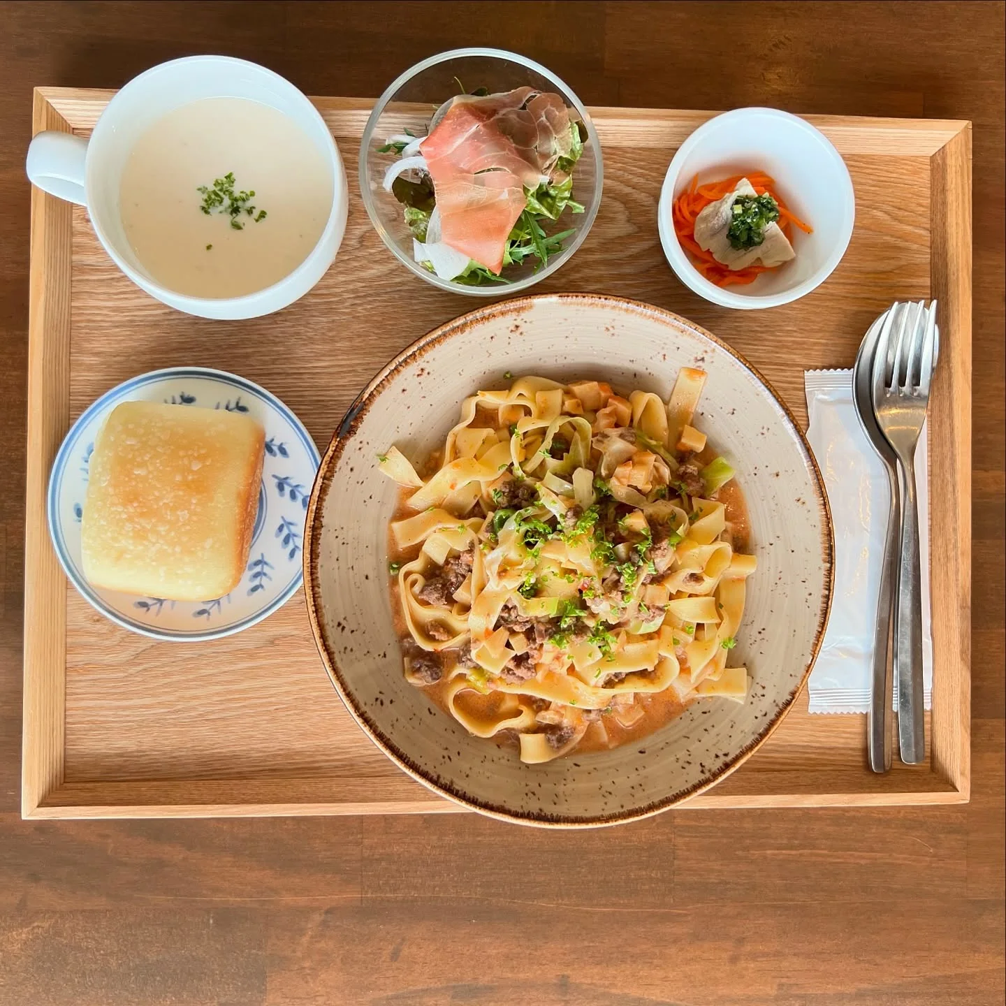 Sette mareのタリアテッレランチ